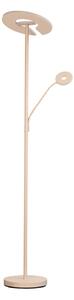 LED stojaca lampa Dent, piesková, 180 cm, kov, 2-pl., Krémová / jantárovo žltá, Obývacia izba / jedáleň, kov, Moderný, Zemné bodové svetlo