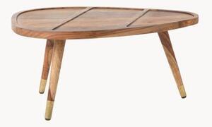 Súprava oválnych konferenčných stolíkov z dreva sheesham Sham, 2 diely
