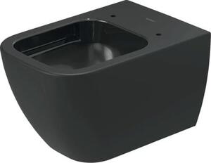 Duravit Happy D.2 WC závěsné Rimless, antracitová matná 2222098900