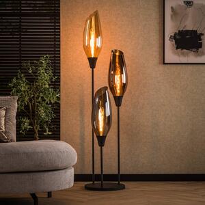 Stojacia lampa Mixture, 178 cm, viacfarebná, 3-pl. sklo/kov, Viacfarebné, Obývacia izba / jedáleň, Sklo, Moderný, Stojaca lampa
