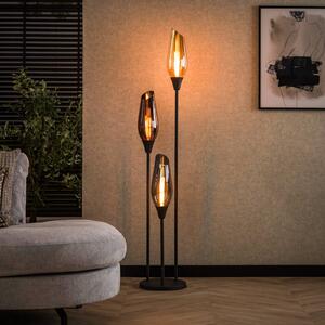 Stojacia lampa Mixture, 168 cm, viacfarebná, 3-pl. sklo/kov, Viacfarebné, Obývacia izba / jedáleň, Sklo, Moderný, Stojaca lampa