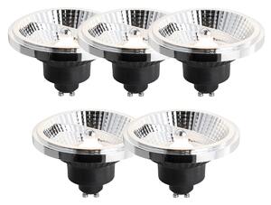 Sada 5 GU10 3-stupňových stmievateľných LED žiaroviek 111 mm 10,5 W 770 lm 3000 K