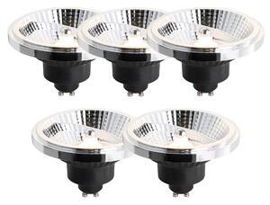 Sada 5 stmievateľných LED žiaroviek GU10 111 mm 10,5 W 770 lm 2700 K