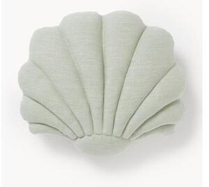 Ľanový vankúš v tvare mušle Shell