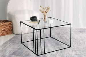 Hanah Home - Elegantný konferenčný stolík OUTLINE 55 cm, kov, čierny