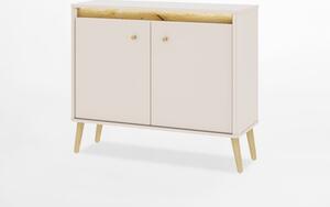Komoda s osvetlením LORENA 106 cm kašmír