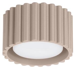 Stropné svietidlo Aura, 1x tmavobéžové hliníkové tienidlo, (6 cm)