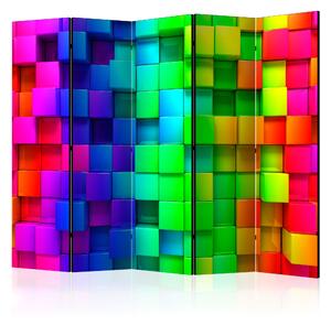 Artgeist Paraván - Colourful Cubes II [Room Dividers]