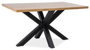 Signal Jedálenský stôl CROSS dřevo masiv/kov 150x90