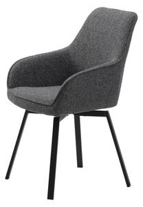 Jedálenská stolička Unique Furniture ALMA sivá polyester 49590000