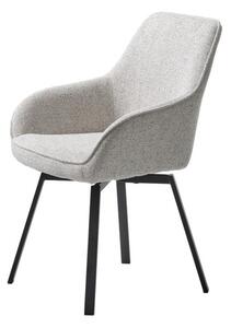 Jedálenská stolička Unique Furniture ALMA biela polyester 49590001