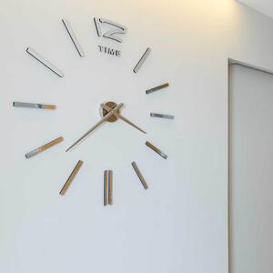 Nalepovacie hodiny na stenu | KRETLIFON: Zrkadlo SILVER Farba čierna RAL 9005 80 cm 1869-103957 12S003