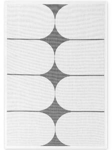 NORTHRUGS Kusový koberec Duet Bowen Black/White - na von aj na doma - 120x170 cm