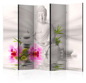Artgeist Paraván - Buddha and Orchids II [Room Dividers]