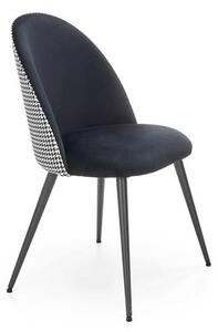 Halmar K478 jedálenská stolička čierna - biela
