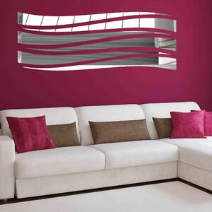Zrkadlová nálepka na stenu čiary | HELGA: Zrkadlo Silver Plexisklo 30 x 15 cm 2873-9396 OX007- 3D modern stickers