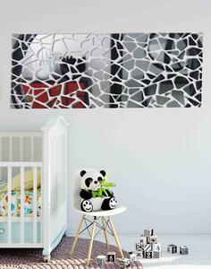 Zrkadlová nálepka na stenu - SERAFIN: Zrkadlo Silver Plexisklo 30 x 15 cm 2870-9336 OX003-WALL-STICKERS HEU-