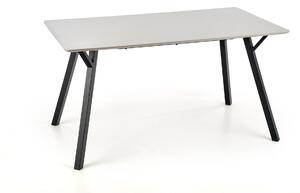 Halmar BALROG stôl, konštrukcia - čierna, doska - svetlo šedá