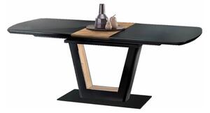 Halmar FARREL rozkladací stôl čierna / orech