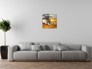 Obraz na plátne Veterné mlyny v Španielsku Rozmery: 100 x 70 cm