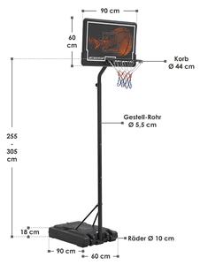 Basketbalový kôš - mobilný a výškovo nastaviteľný