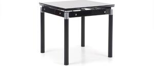 Halmar KENT stôl rozkladací čierny, ocel zafarbená