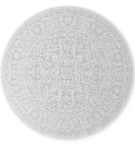 NORTHRUGS Kusový koberec Duet Kona White/Gray kruh - na von aj na doma - 160x160 cm