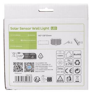 Aigostar - LED Solárne svietidlo so senzorom pohybu LED/2,4W/3,7V IP65