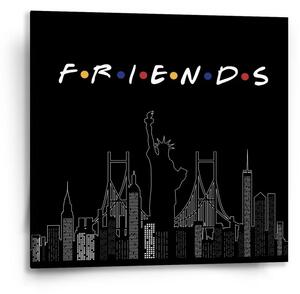 Sablio Obraz Seriál Priatelia FRIENDS Obrysy - 50x50 cm