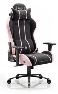 Látková herná stolička čierno-ružová Diablo X-One 2.0 Akira Pink Normal