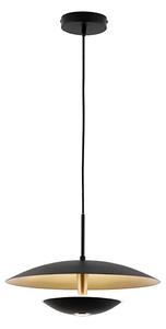 LED luster na lanku MONICA LED/16W/230V čierna/zlatá