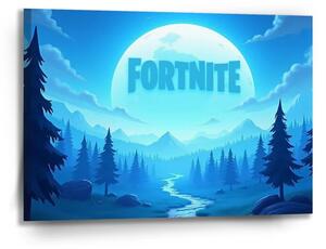 Sablio Obraz FORTNITE Modré údolie s mesiacom - 90x60 cm