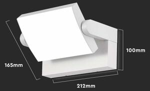 LED Vonkajšie nástenné svietidlo LED/17W/230V 3000K IP65 biela