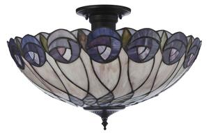 Endon 111906 - Prisadený luster Tiffany HUTCHINSON 3xE27/10W/230V priemer 50 cm