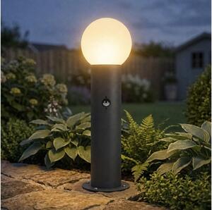 Kanlux 46084-Vonkajšie svietidlo s pohybovým senzorom STONO 1xE27/15W/230V 50 cm IP65 antracit