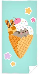 Bavlnená osuška mačička Pusheen - motív Sladká ako zmrzlina - 100% bavlna - 70 x 140 cm