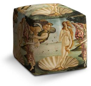 Sablio Taburet Cube Zrodenie Venuše - Sandro Botticelli - 40x40x40 cm