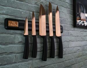 BERLINGERHAUS Sada nožov s magnetickým držiakom 6 ks Black Rose Collection BH-2614