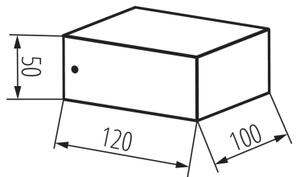 Kanlux 46390 - Vonkajšie nástenné svietidlo LEGINO 1xGX53/11W/230V 80 cm IP65 antracit