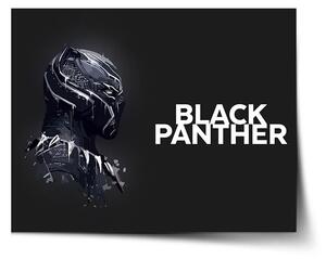 Sablio Plagát BLACK PANTHER z profilu Čierny - 60x40 cm