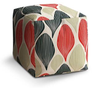 Sablio Taburet Cube Hravé 60. roky - 40x40x40 cm
