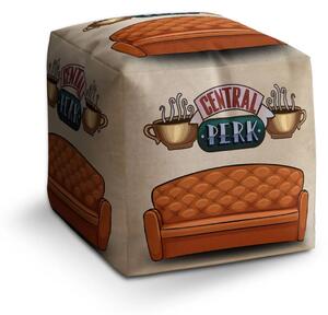 Sablio Taburet Cube Seriál Priatelia CENTRAL PERK Gauč - 40x40x40 cm