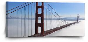 Sablio Obraz Golden Gate v hmle - 110x50 cm