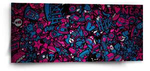 Sablio Obraz Kreslené obrázky - 110x50 cm