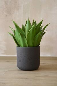 Kvetináč CHICO, sklolaminát, výška 24 cm, antracit