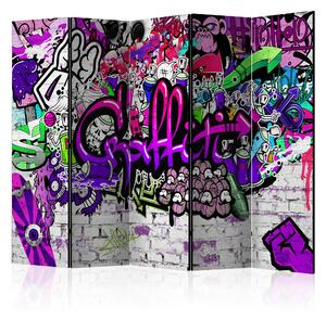 Artgeist Paraván - Purple Graffiti [Room Dividers]