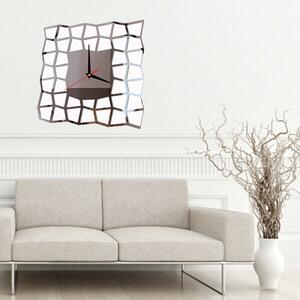 Moderné nástenné hodiny - STYNDAX: Zrkadlo SILVER Strieborné ručičky 20 cm 3561-112315 X0090
