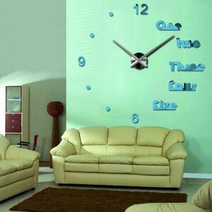 Stylesa Moderné hodiny na stenu DIY DRIWAL 3D S039 i modré: Čierna Ral 9005 80 cm 3640-29680 12S039 HEU-