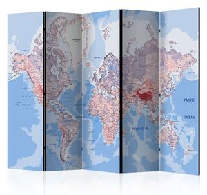 Artgeist Paraván - Room divider – World map