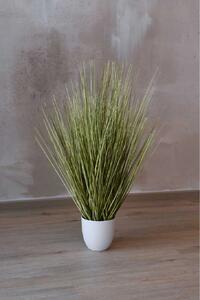 Umelá tráva v kvetináči JUNCO, plast, výška 80 cm, zelená